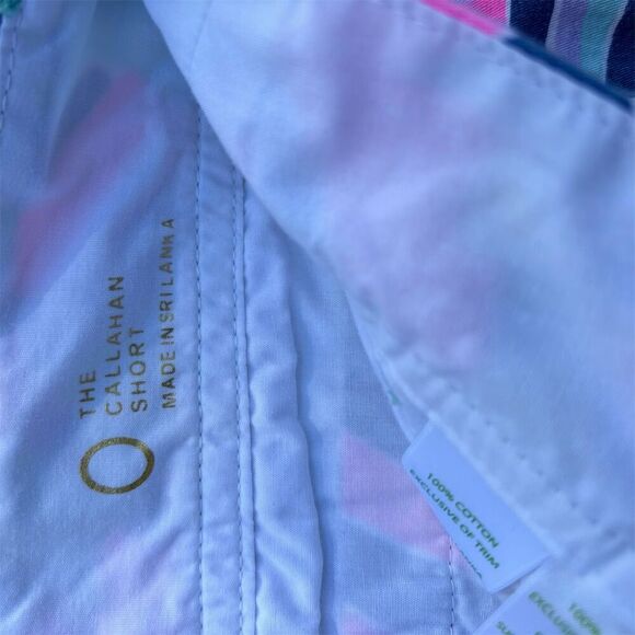 Lilly Pulitzer Callahan Chino Shorts Tropical Print Zip/Button Closure 0 - Picture 3 of 5